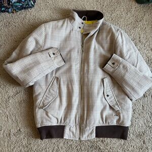 RUSTY Y2K Plaid Jacket with Brown Accents Large